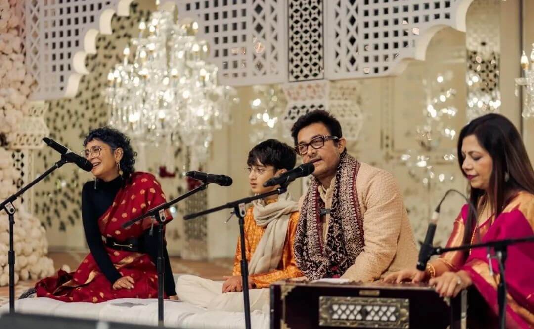 Aamir Khan, Kiran Rao's Daughter Ira Khan And Nupur Shikhare's Sangeet Ceremony