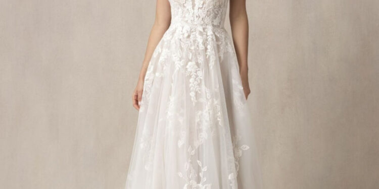 Gigi Paris In White Off-Shoulder Embroidery Long Gown
