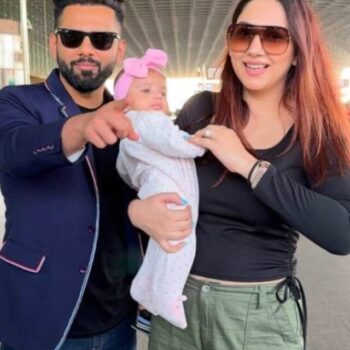 Rahul-Vaidya-and-Disha-Parmar-reveal-daughter-Navya's-face-2