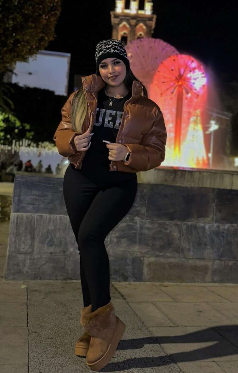 Ariadneahg In Bomber Jacket With Black Pants