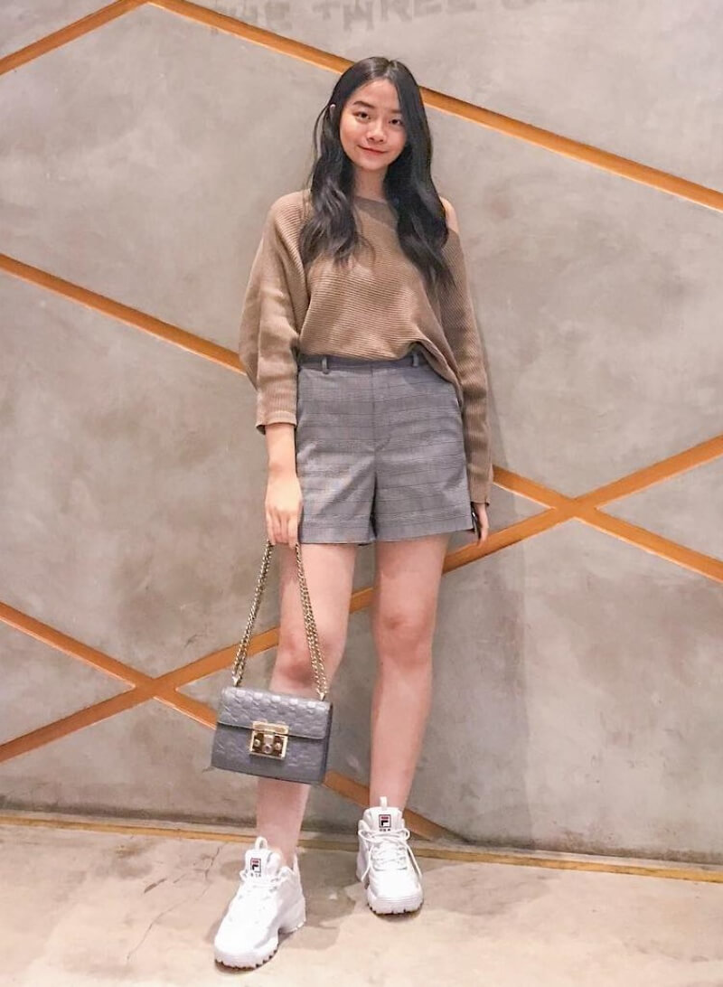 Cathyychang In Woven Top With Short Pants