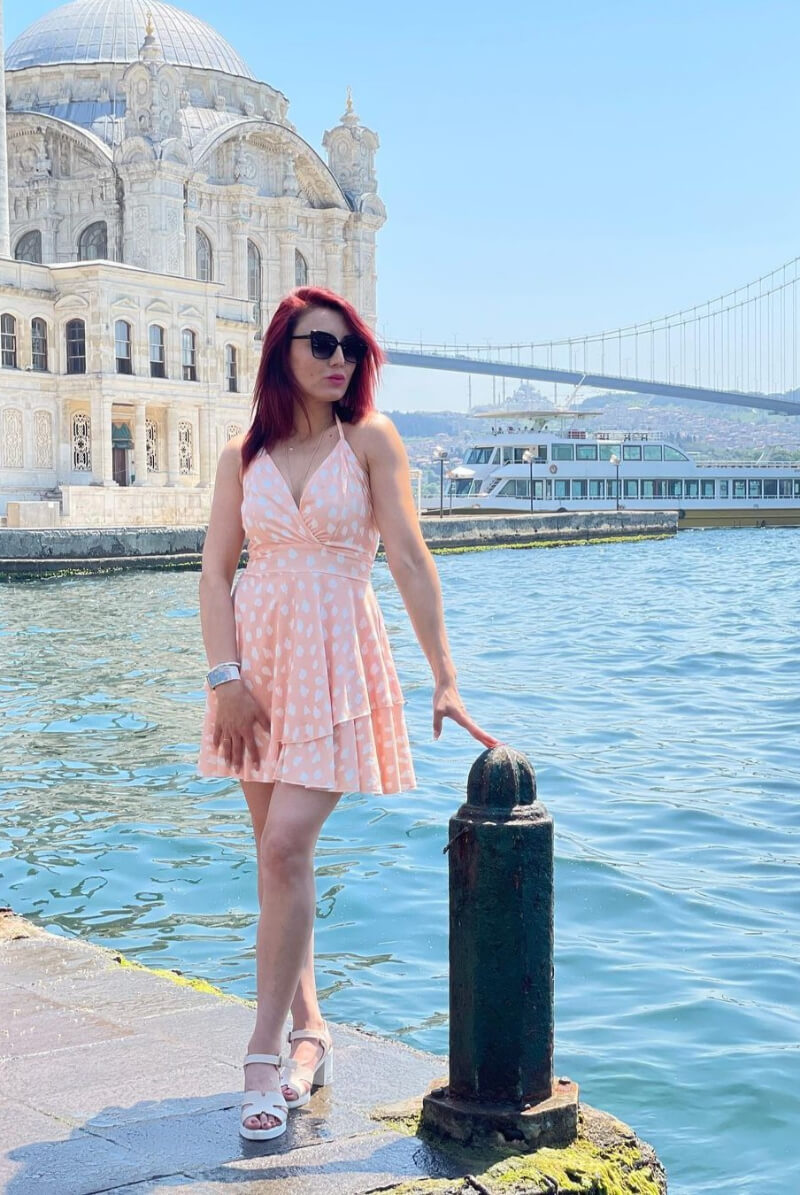 Elmira Cana In Printed Short Dress