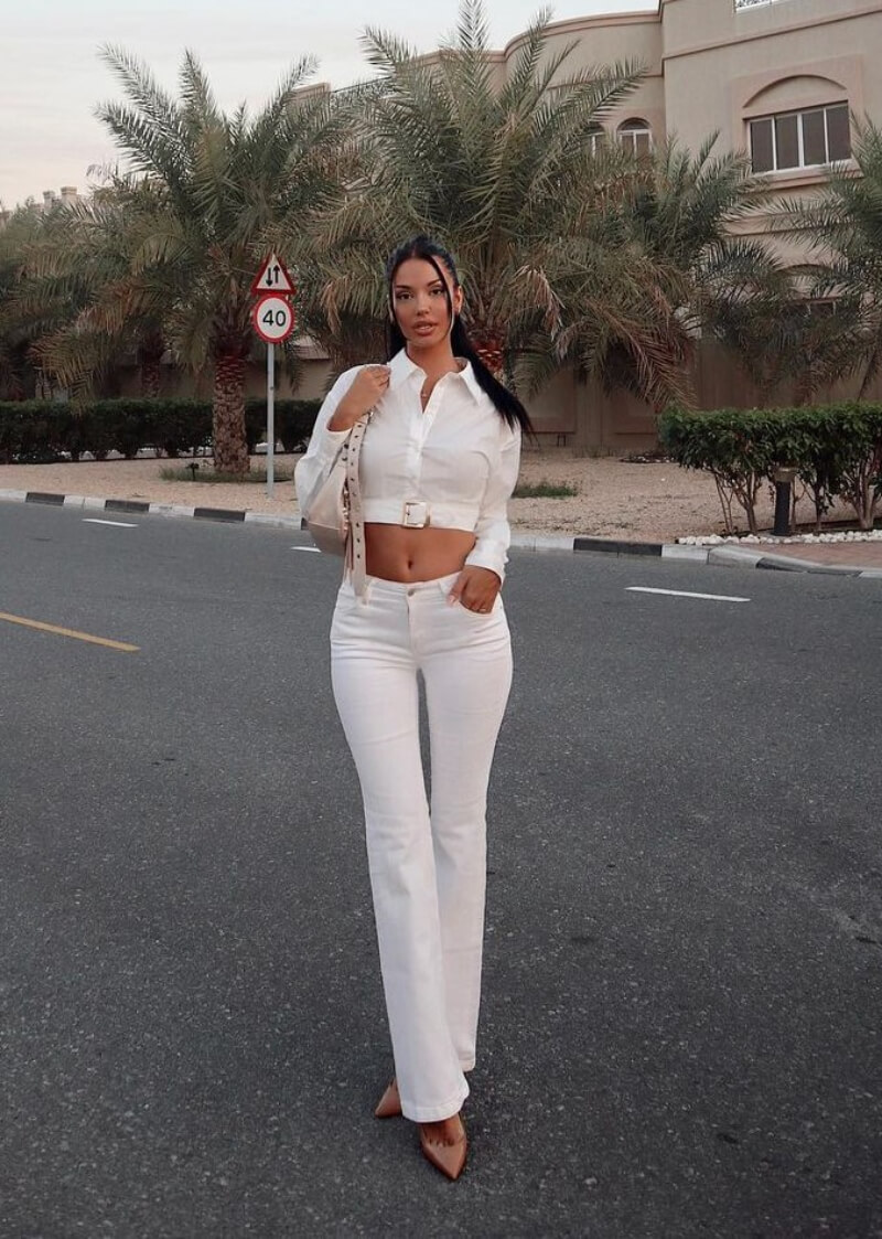 Enisa Bukvic In White Co Ord Set