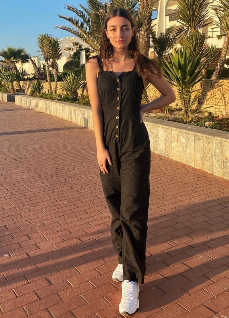 Marygrace Tropeano In Black Button Jumpsuit
