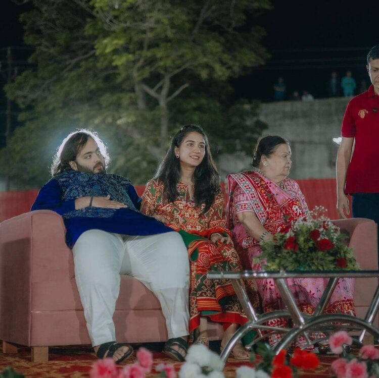 Radhika Merchant and Kokilaben Ambani Twinning in Patola Outfits