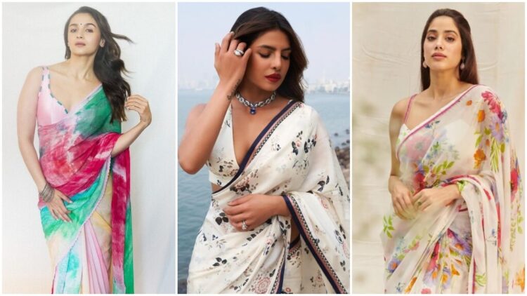 hottest-holi-saree-and-blouse-designs-2024