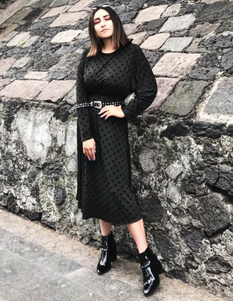 Brenda Axotla In Black Full Sleeves Long Dress