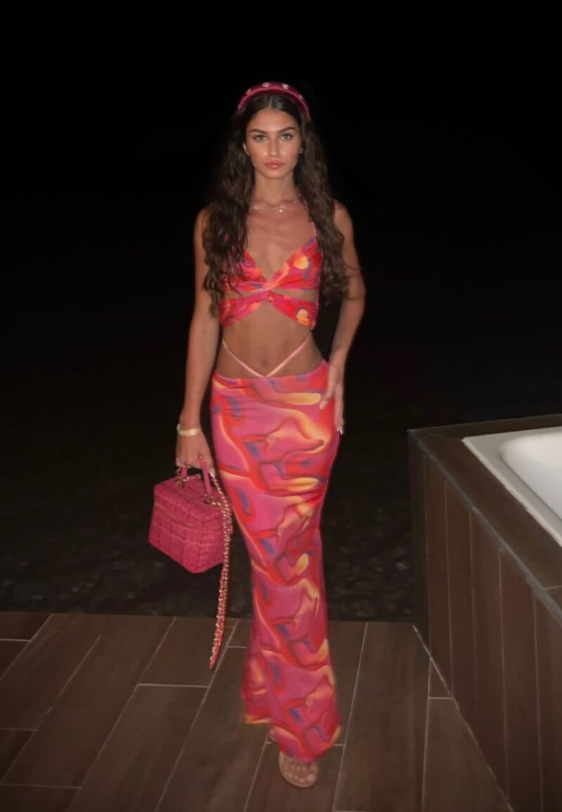 Dalila Cascone In Printed Co Ord Set