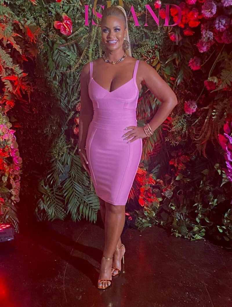 Gizelle Bryant In Pink Bodycon Dress