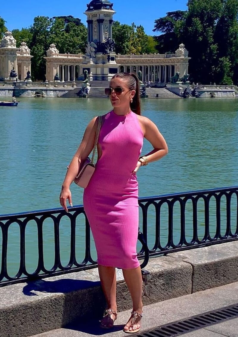 Charlotte Ruggeri Grant In Pink Bodycon Dress