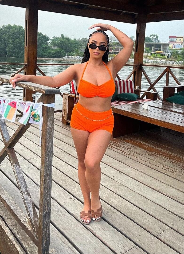 Pembecherole In an Orange Co-Ord Set