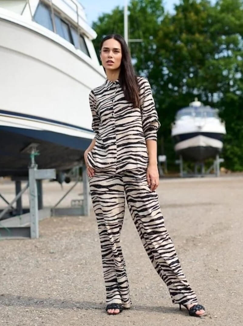 Nariné In Zebra Print Co-Ord Set