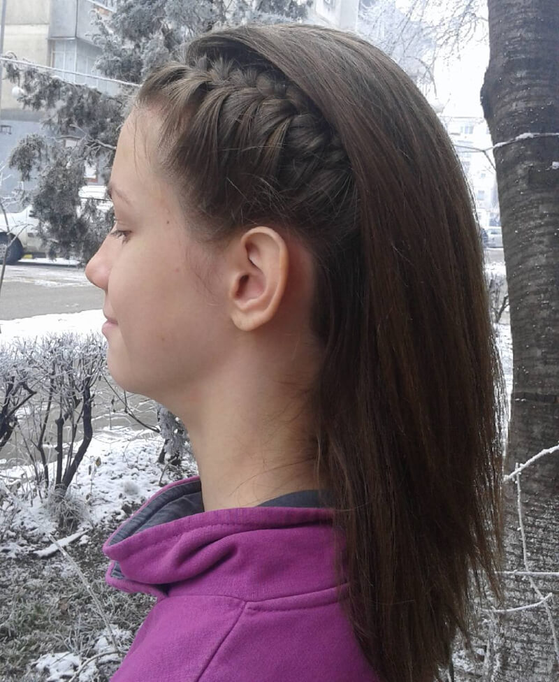 French Braided Hairstyle