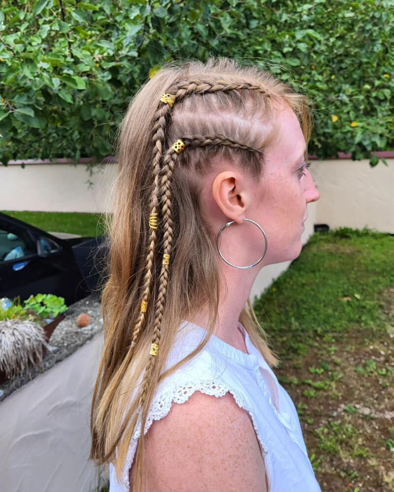 Gorgeous Braided Pigtail Hairstyle
