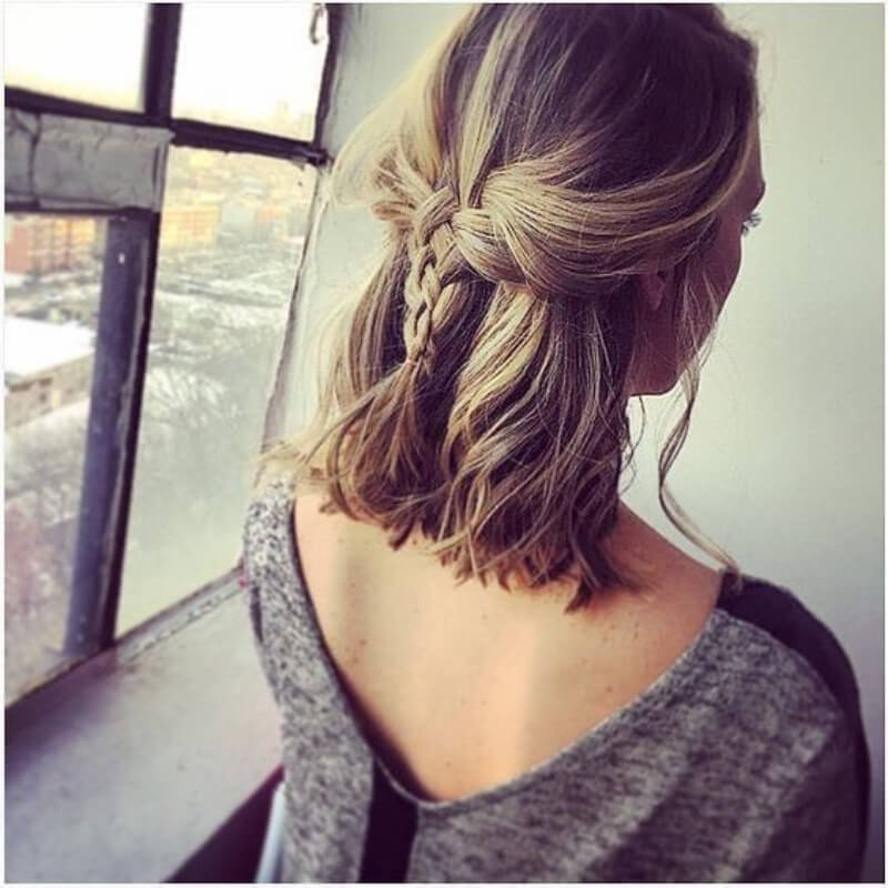 Half Loose Braided Hairstyle