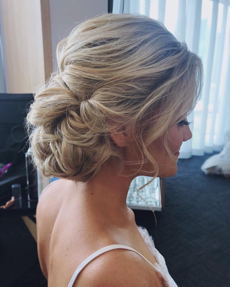 Messy Braided Side Bun Hairstyles