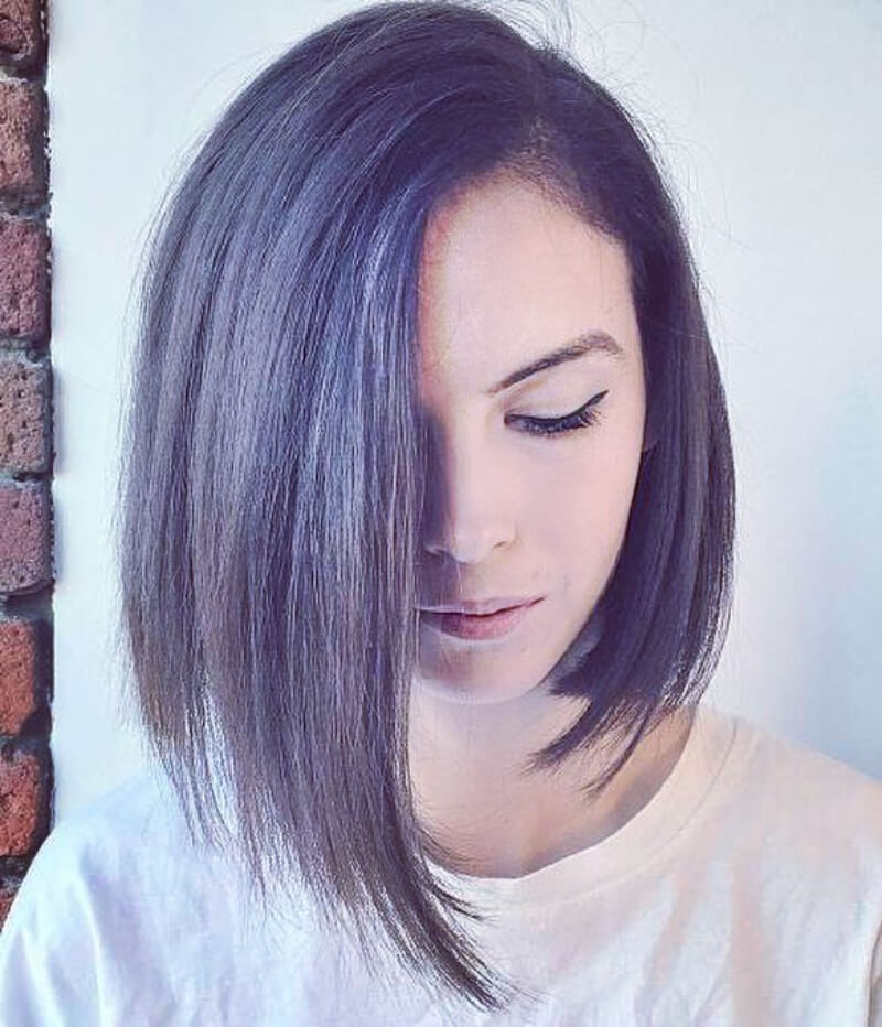 Short Hair Straight Bob Blunt Haircut
