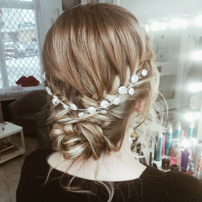 Stylish Braided Bun Hairstyle