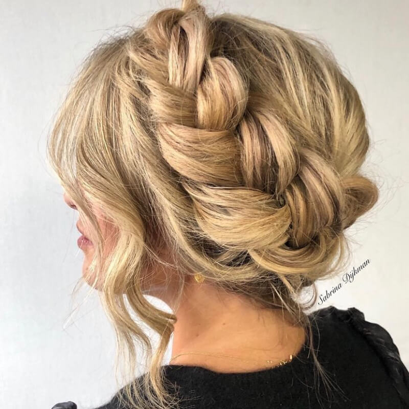 Thick Crown Braided Hairstyle