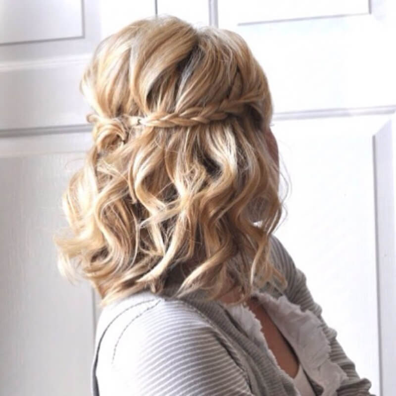 Tight Knotted Crown Braided Hairstyle