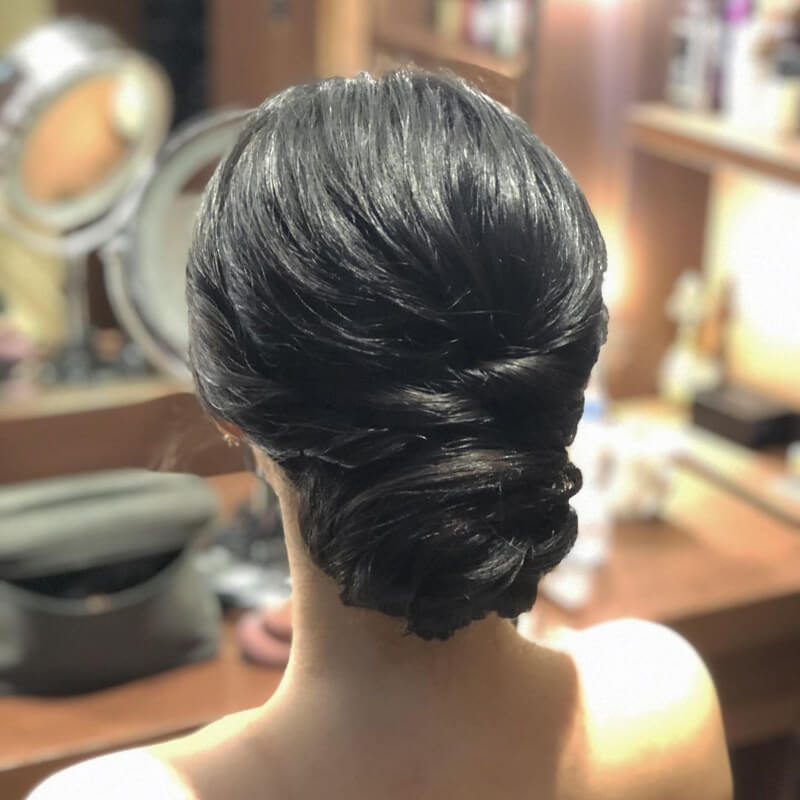 Twisted Rose Bun Hairstyle