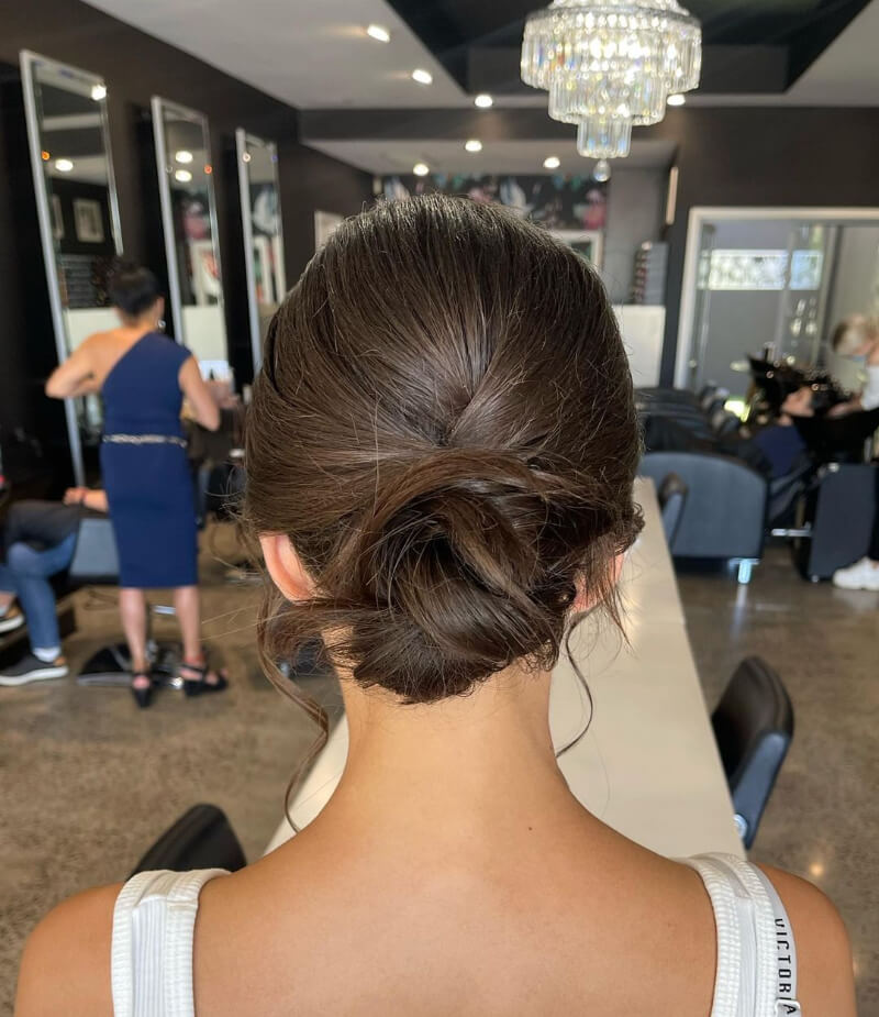 Twisted Tuck Bun Hairstyle