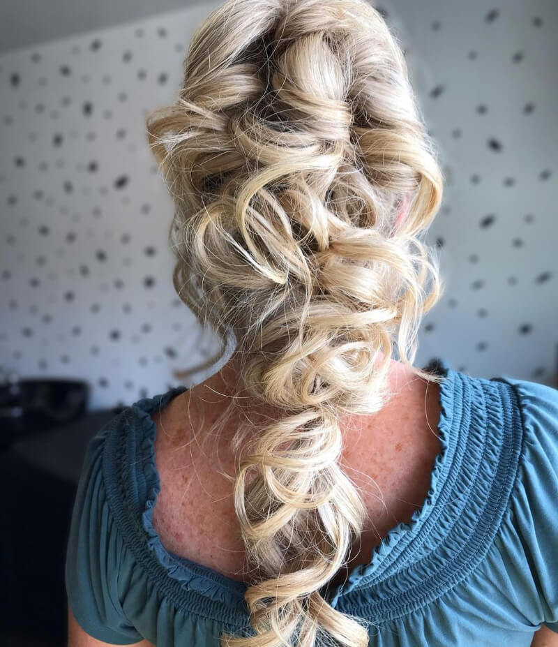 Unique Edgy Messy Braided Ponytail