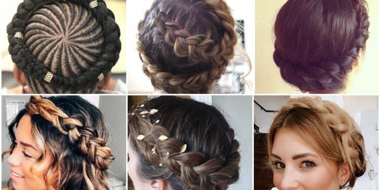 Feminine Halo Braid Hairstyles