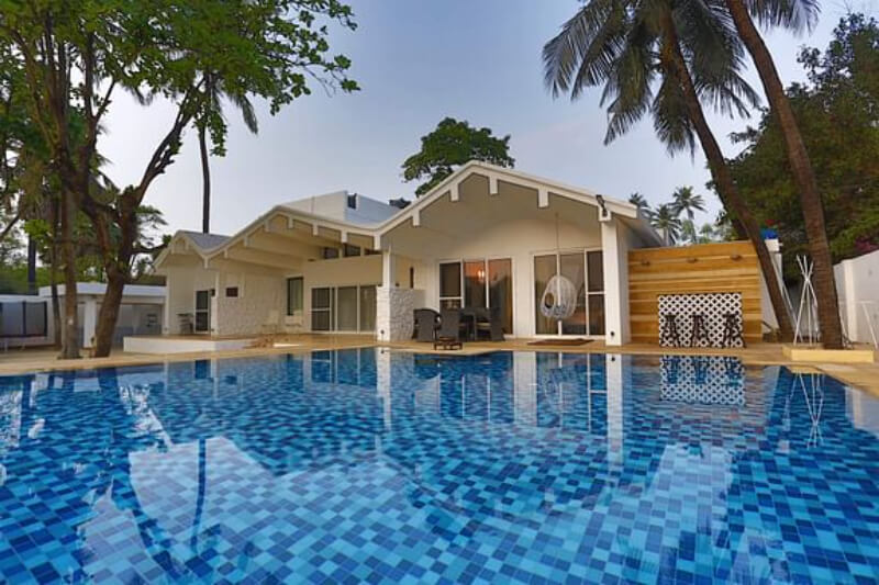 Beautiful View Of Swimming Pool On Madh Island