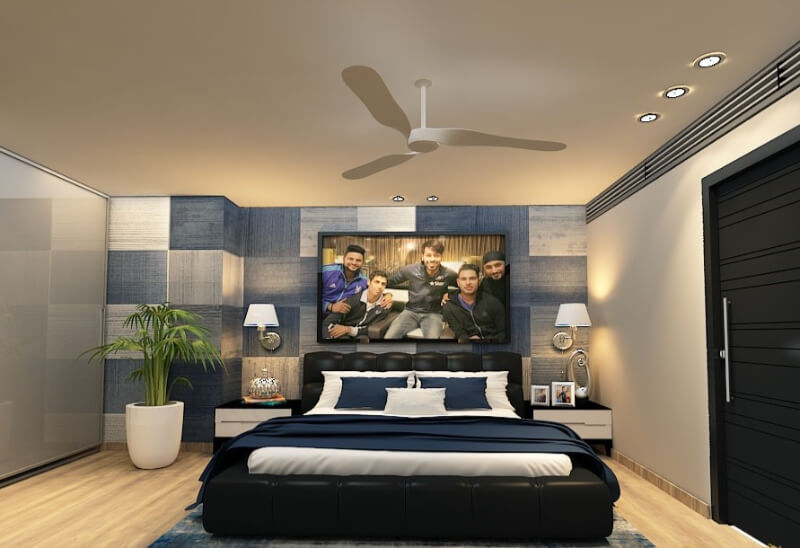 Hardik Pandya's Personal Sanctuary Blue and Grey Haven of Calm