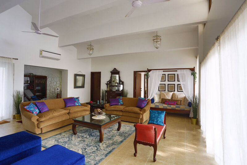 Mandira Bedi's Sophisticated Positivity Vibes of Living Areas