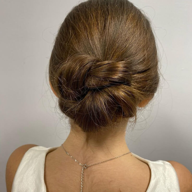 Twisted Braids Bun Hairstyle