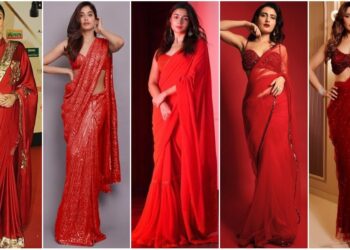 Bollywood Celebrities in Red Hot Sarees: The Ultimate Valentine’s Day Look
